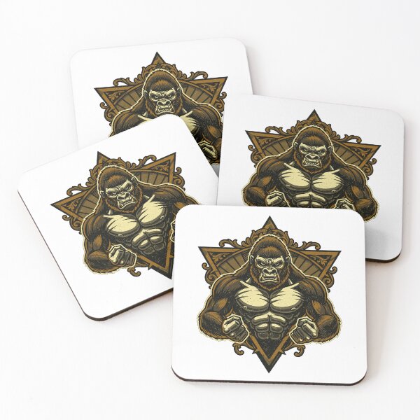 Item preview, Fierce Gorilla Mighty Strength Vintage Art designed and sold by Romgora.