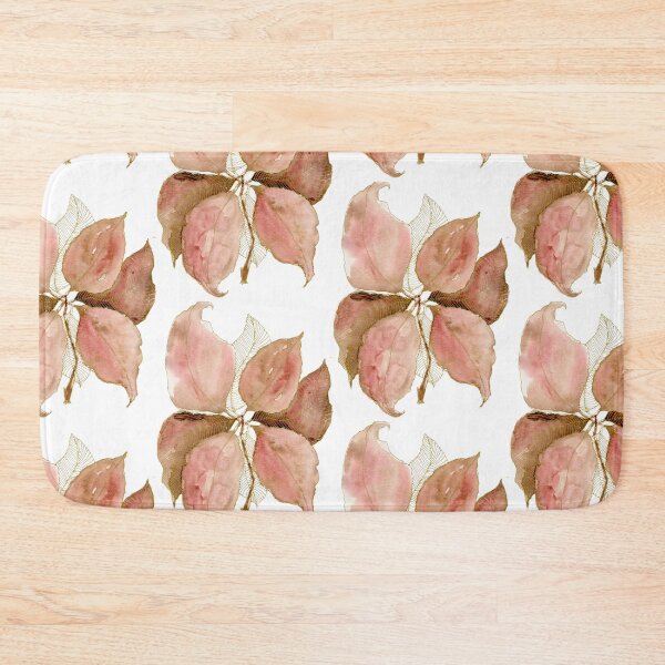 Item preview, Dusty Rose Botanical Leaves: Watercolour Gold Line Art designed and sold by ArithraStudio.
