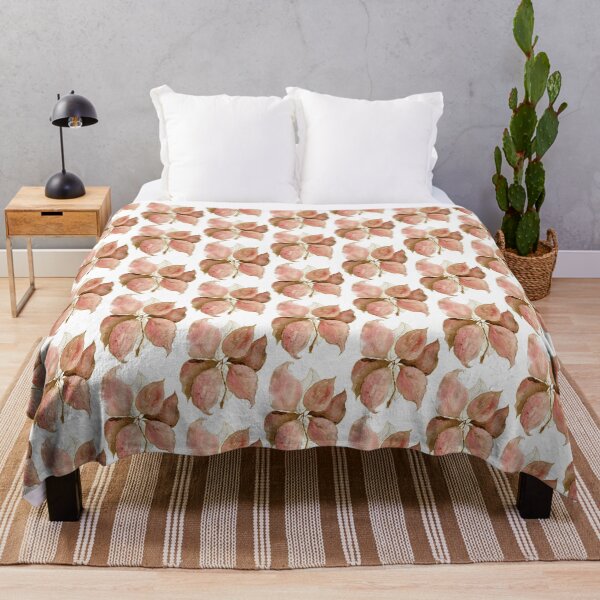 Item preview, Dusty Rose Botanical Leaves: Watercolour Gold Line Art designed and sold by ArithraStudio.