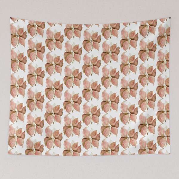 Item preview, Dusty Rose Botanical Leaves: Watercolour Gold Line Art designed and sold by ArithraStudio.