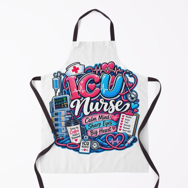 Item preview, ICU Nurse Calm Mind Sharp Eyes Big Heart designed and sold by Nurse Vibes Studio.