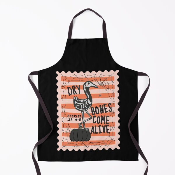 Item preview, Halloween Skeleton Flamingo Dry Bones Come Alive Ezekiel 37: 4-5 Spooky Season Fall Stamp designed and sold by Forevermore.