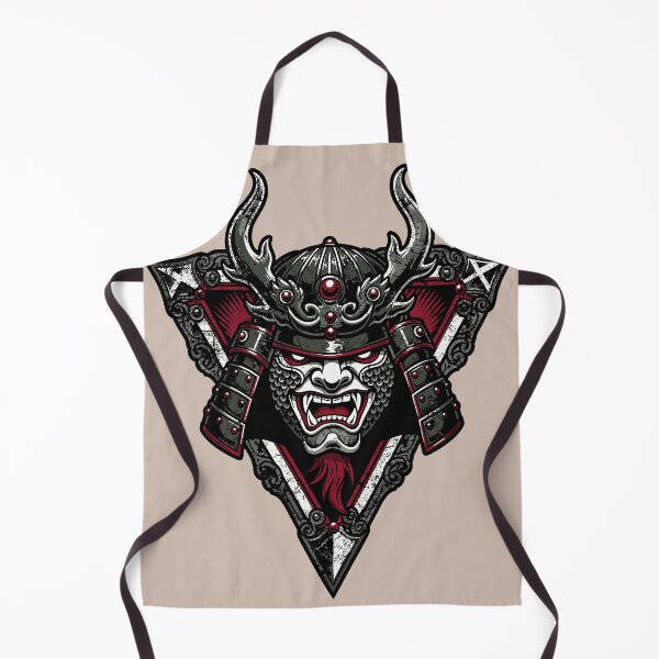 Aperçu de l'œuvre Fierce Japanese Samurai Demon Mask Art créée et vendue par Romgora.