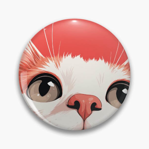 Item preview, Curious Orange White Cat Looking Up Close Up Graphic Art designed and sold by The Upside Down.