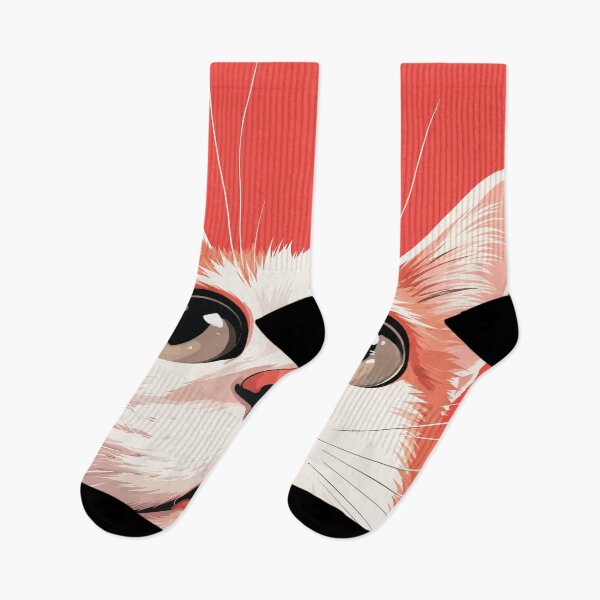 Item preview, Curious Orange White Cat Looking Up Close Up Graphic Art designed and sold by The Upside Down.
