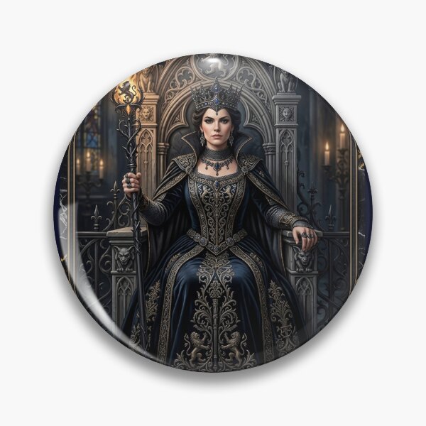 Item preview, Queen of Rods- tarot card designed and sold by Studio77-Gothic.