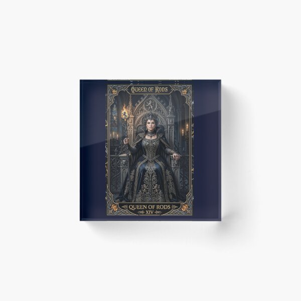 Item preview, Queen of Rods- tarot card designed and sold by Studio77-Gothic.
