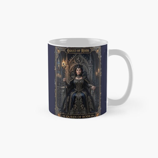 Item preview, Queen of Rods- tarot card designed and sold by Studio77-Gothic.