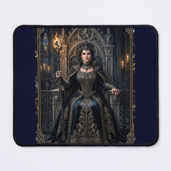 Item preview, Queen of Rods- tarot card designed and sold by Studio77-Gothic.