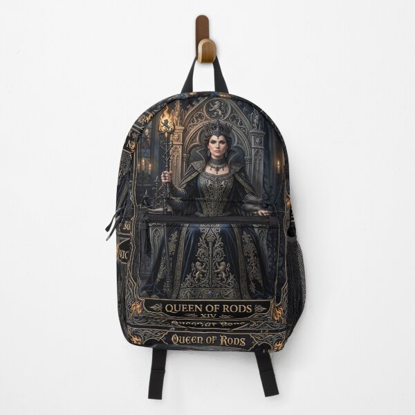 Item preview, Queen of Rods- tarot card designed and sold by Studio77-Gothic.