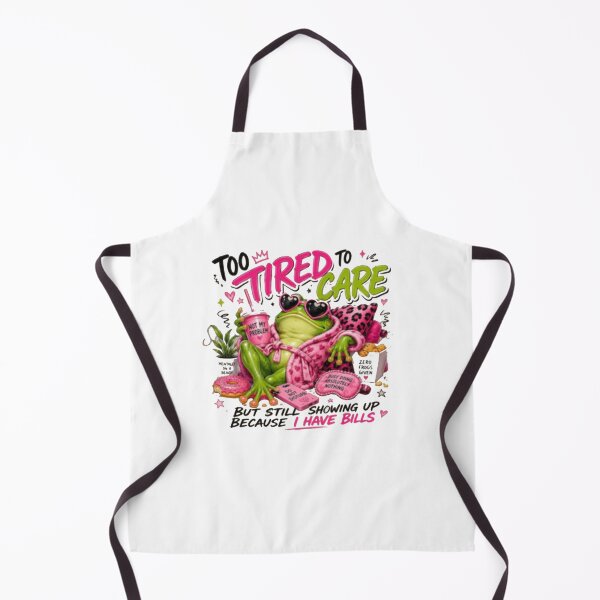 Item preview, Too Tired to Care Funny Frog designed and sold by roartusa.