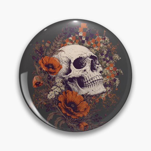 Item preview, FLOWER SKULL designed and sold by BKDIGITALSHOP.