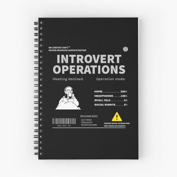 Item preview, Introvert Operations Design Typography designed and sold by nocontextdept.