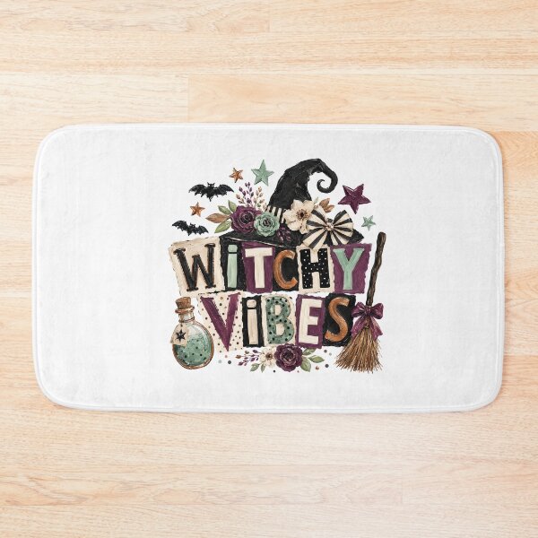 Item preview, Witchy Vibes Cute Patchwork Halloween Magic designed and sold by CleanDecor.