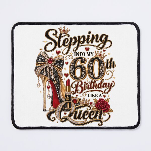 Item preview, 60th Birthday Queen – Stepping Into My 60th Birthday Like a Queen designed and sold by DijaMar.