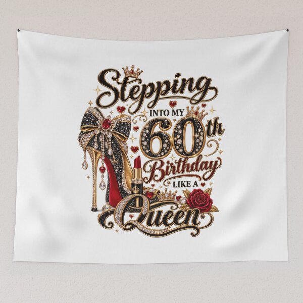 Item preview, 60th Birthday Queen – Stepping Into My 60th Birthday Like a Queen designed and sold by DijaMar.
