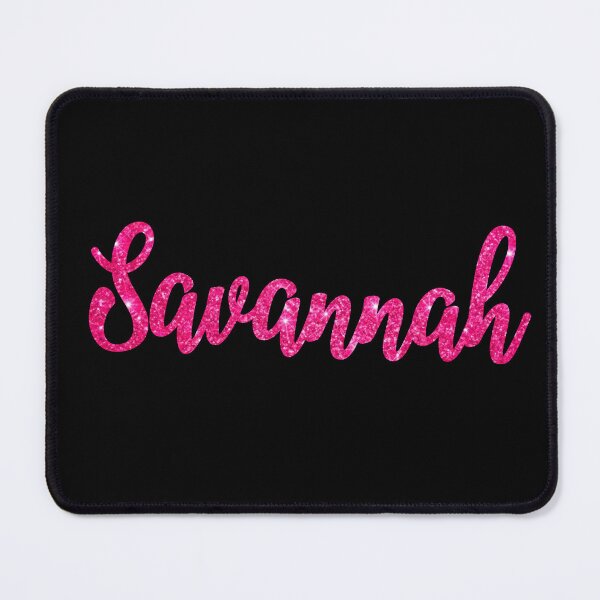 Item preview, Savannah Hot Pink Sparkly Personalised Name Design designed and sold by CamilasPrints.