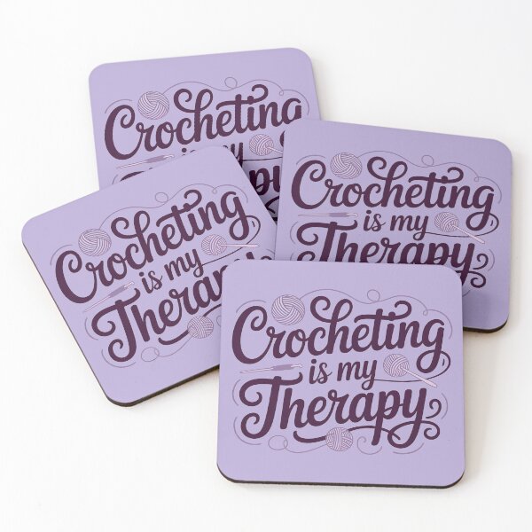 Item preview, Crocheting Is My Therapy designed and sold by Moonody Designs.