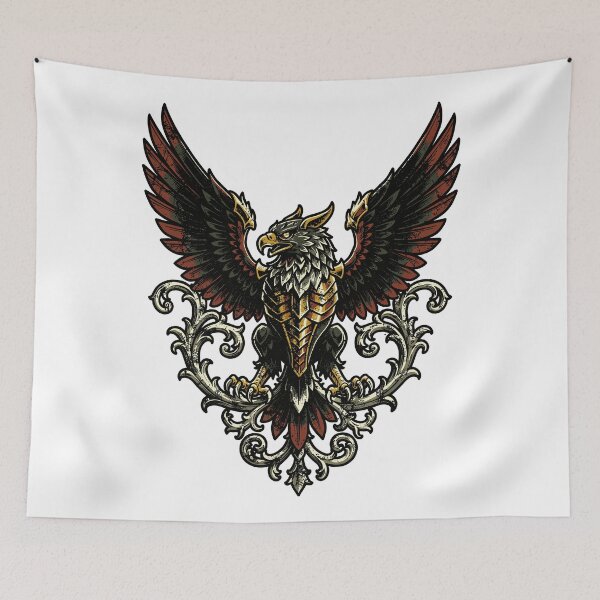 Item preview, Mythical Armored Griffin Winged Design designed and sold by Romgora.