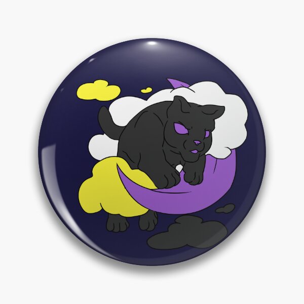 Item preview, Moon Cat - Nonbinary Discreet Pride designed and sold by AstralRavens.