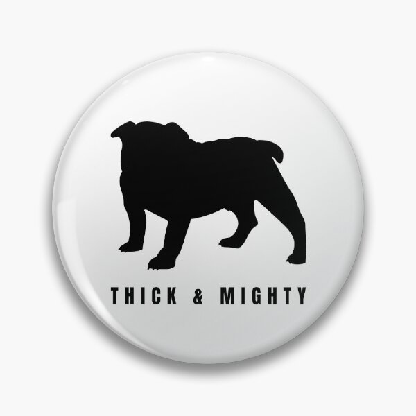 Item preview, English Bulldog - Thick & Mighty Minimalist Silhouette designed and sold by TailPrints.