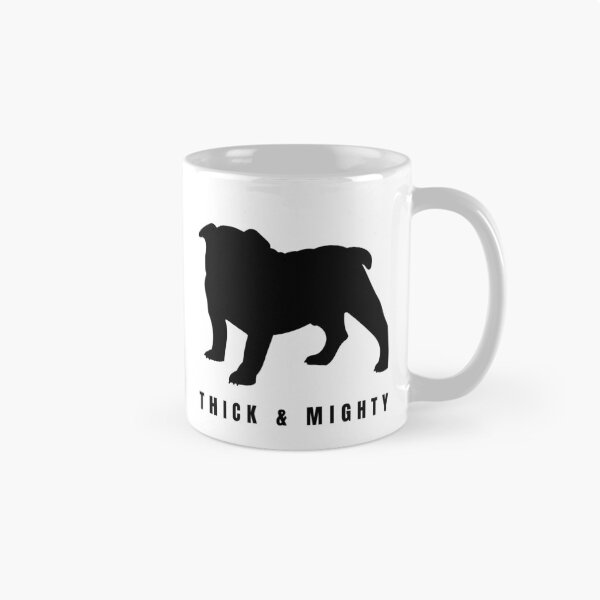 Item preview, English Bulldog - Thick & Mighty Minimalist Silhouette designed and sold by TailPrints.