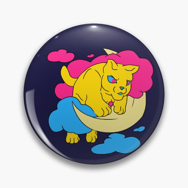 Item preview, Moon Cat - Pansexual Discreet Pride designed and sold by AstralRavens.