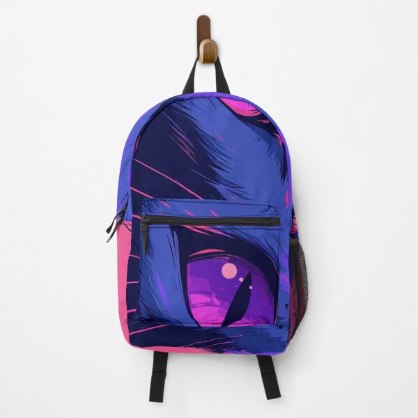 Item preview, Synthwave Cyberpunk Neon Cat Side Profile Graphic Art designed and sold by The Upside Down.