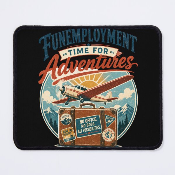 Item preview, Funemployment Adventures Vintage Travel Design designed and sold by BearLoveDesign.