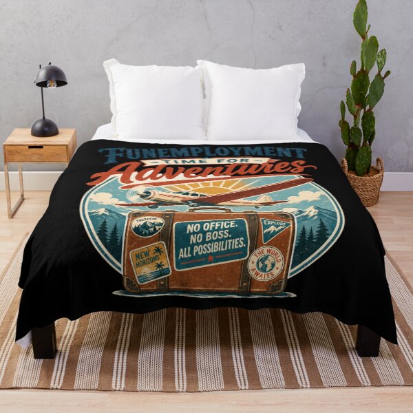 Item preview, Funemployment Adventures Vintage Travel Design designed and sold by BearLoveDesign.