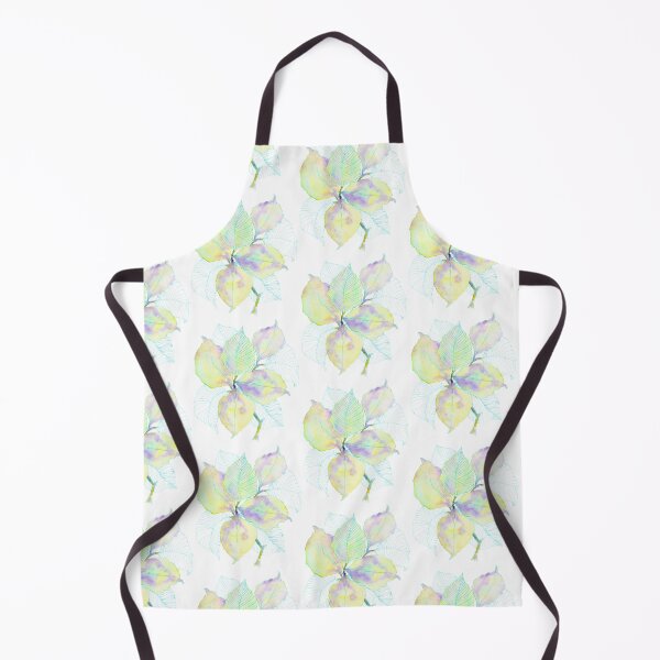 Item preview, Lavender Yellow Botanical Leaves: Watercolour Turquoise Line Art designed and sold by ArithraStudio.