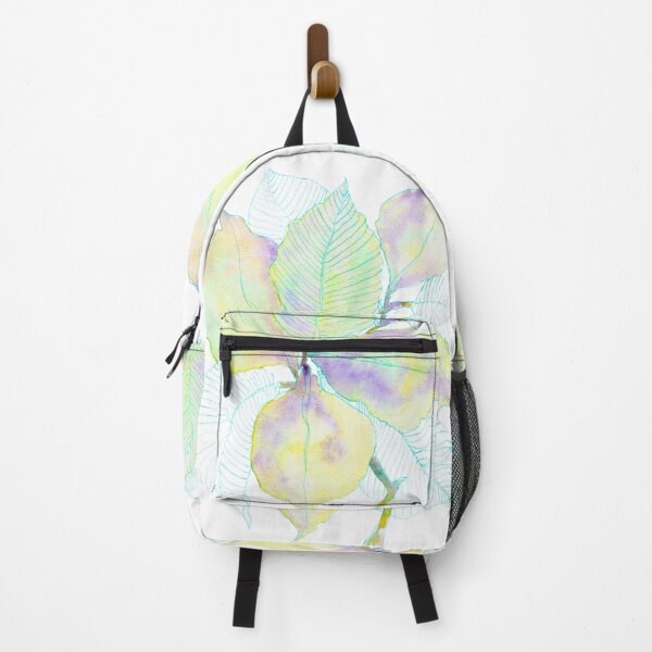 Item preview, Lavender Yellow Botanical Leaves: Watercolour Turquoise Line Art designed and sold by ArithraStudio.