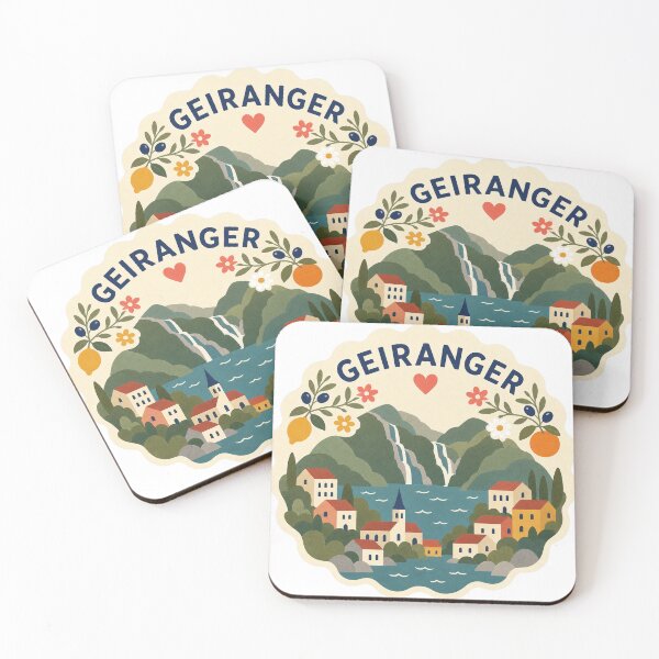 Item preview, Geiranger Noruega Recuerdo de viaje Arte popular moderno designed and sold by VisualArtsOasis.