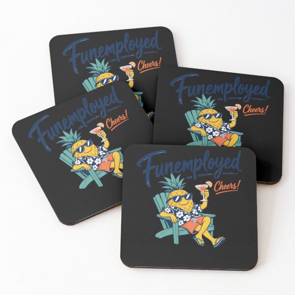 Item preview, Funemployed Tropical Pineapple Vacation designed and sold by BearLoveDesign.