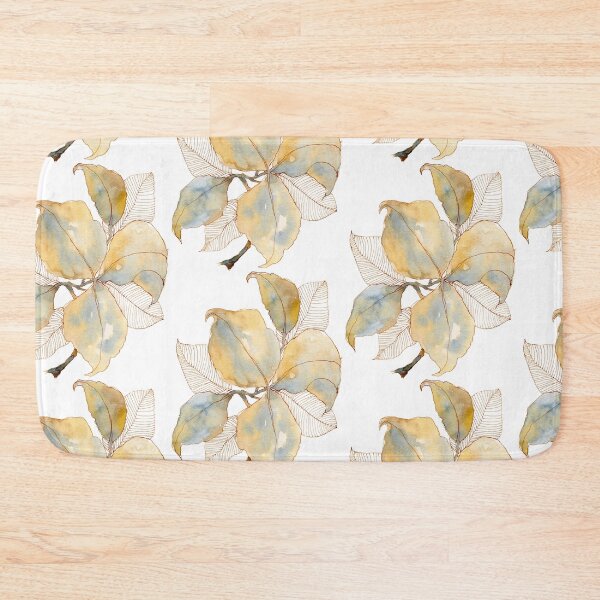 Item preview, Cream Ochre Botanical Leaves: Neutral Watercolour Line Art designed and sold by ArithraStudio.