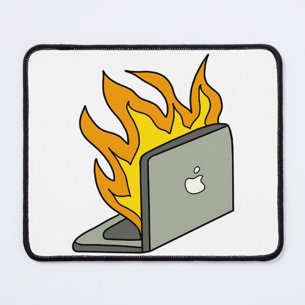 Item preview, Burning Laptop Comic Art designed and sold by kenly-torre.