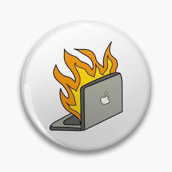 Item preview, Burning Laptop Comic Art designed and sold by kenly-torre.