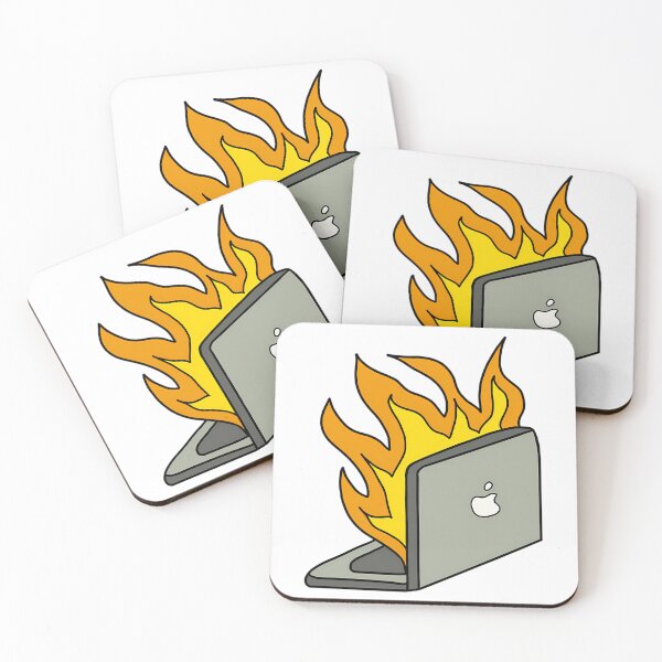 Item preview, Burning Laptop Comic Art designed and sold by kenly-torre.