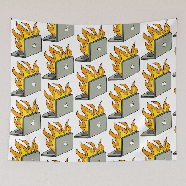 Item preview, Burning Laptop Comic Art designed and sold by kenly-torre.