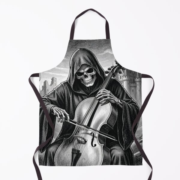 Item preview, The Grim Reaper playing the cello. designed and sold by MagelliShop.