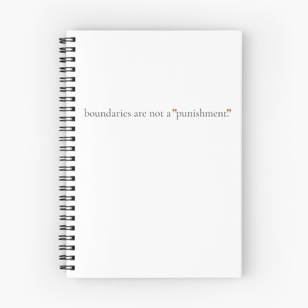 Item preview, Boundaries Are Not A Punishment - Minimalist Self Respect Quote Shirt designed and sold by DaysLoading.