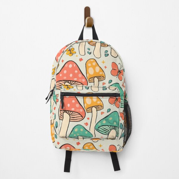 Item preview, Whimsical Mushroom Garden with Butterflies and Flowers Illustration designed and sold by trendplusco.