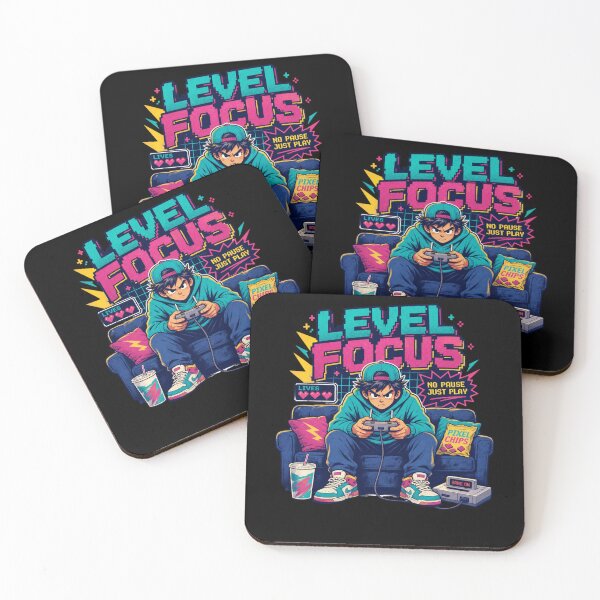 Item preview, Level Focus Retro Gamer Video Game Design designed and sold by BearLoveDesign.