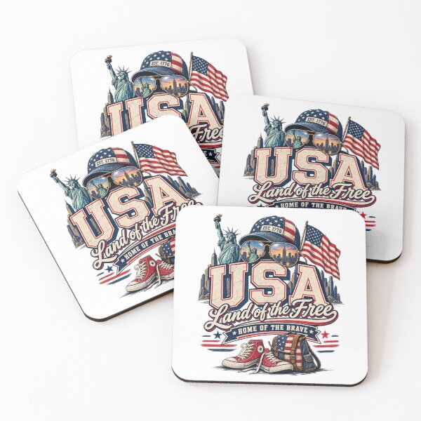 Item preview, USA Land of the Free – Patriotic American Travel Design designed and sold by Ayden World.