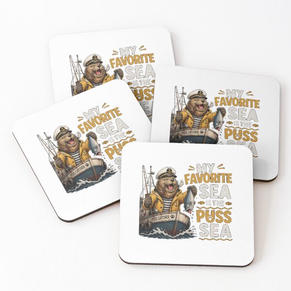Item preview, My  Favorite Sea is The Puss-Sea designed and sold by TheEndDesign.