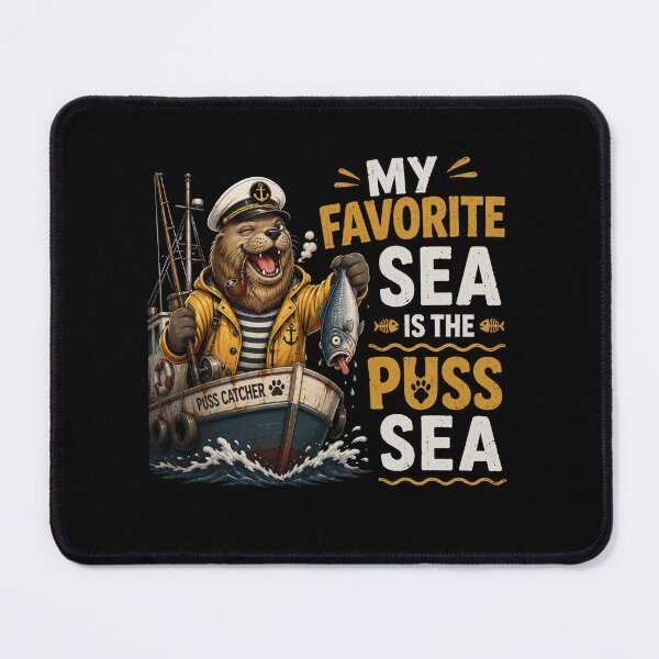 Item preview, My Favorite Sea is The Puss-Sea designed and sold by TheEndDesign.