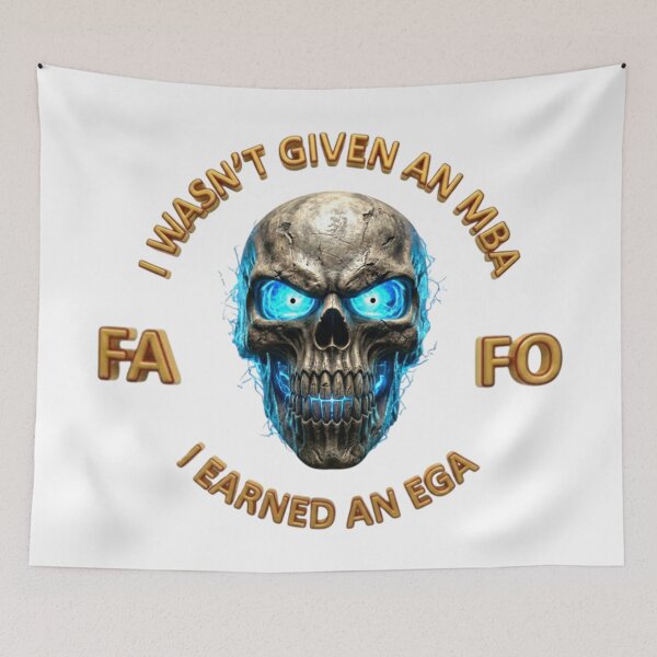 Item preview, FA FO Skull designed and sold by InkShiftLabs.