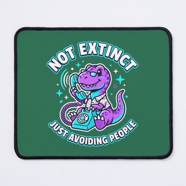 Item preview, Not Extinct Just Avoiding People Funny Dinosaur Phone. designed and sold by MyHappyArtShop.