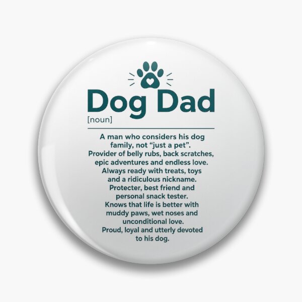 Item preview, Dog Dad designed and sold by PeelieWallies.