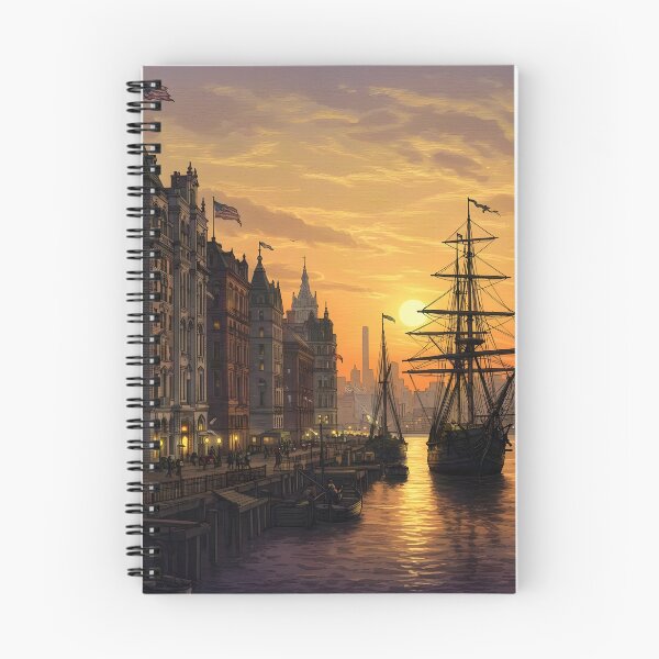 Item preview, A ship in a harbour. designed and sold by oldMastersofart.